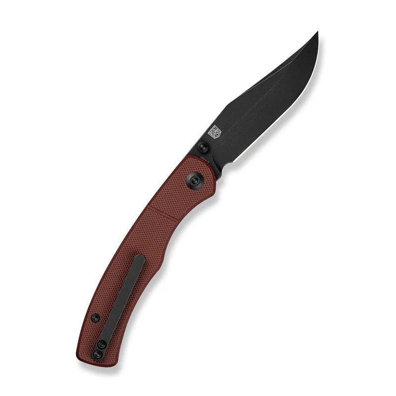 CIVIVI Clingman Burgundy G10 Handle Black Nitro-V Blade