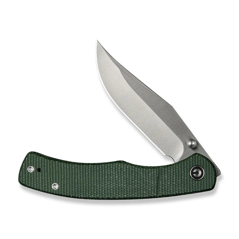 CIVIVI Clingman Green Canvas Micarta Handle Satin Finished Nitro-V Blade 2.99"