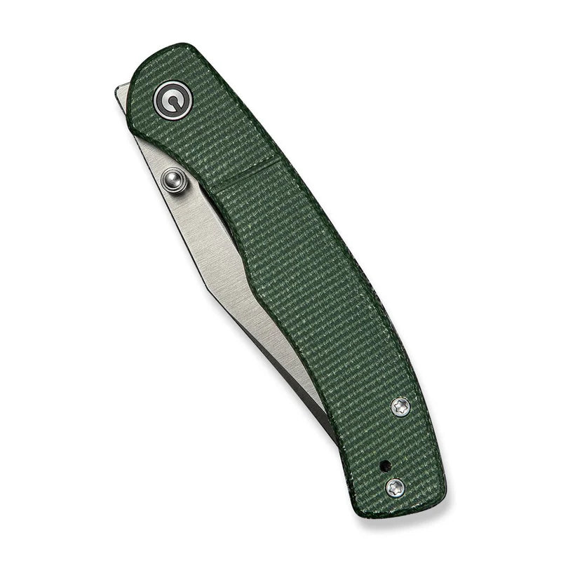 CIVIVI Clingman Green Canvas Micarta Handle Satin Finished Nitro-V Blade 2.99"