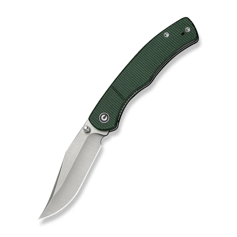 CIVIVI Clingman Green Canvas Micarta Handle Satin Finished Nitro-V Blade 2.99"
