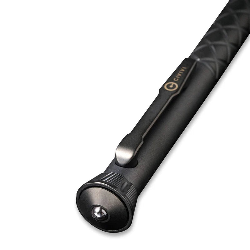 CIVIVI Coronet Black TI Pen with A Spinner Bearing On Top
