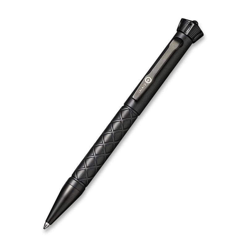CIVIVI Coronet Black TI Pen with A Spinner Bearing On Top