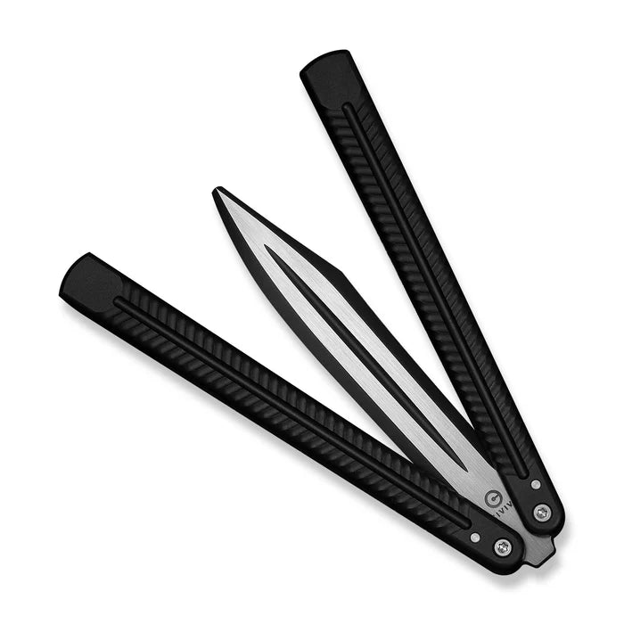 CIVIVI Dracolisk Butterfly Knife Aluminum Handle 9Cr18MoV Dull Blade 4.57"