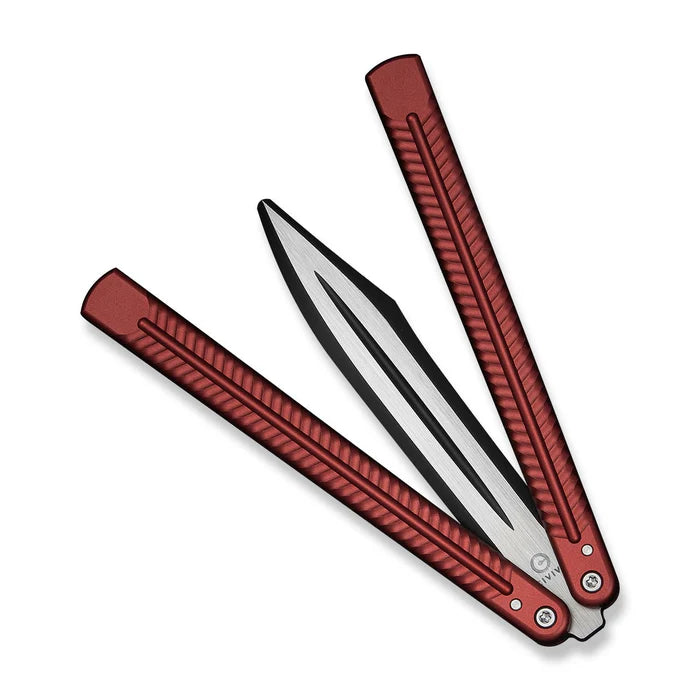 CIVIVI Dracolisk Butterfly Knife Aluminum Handle 9Cr18MoV Dull Blade 4.57"