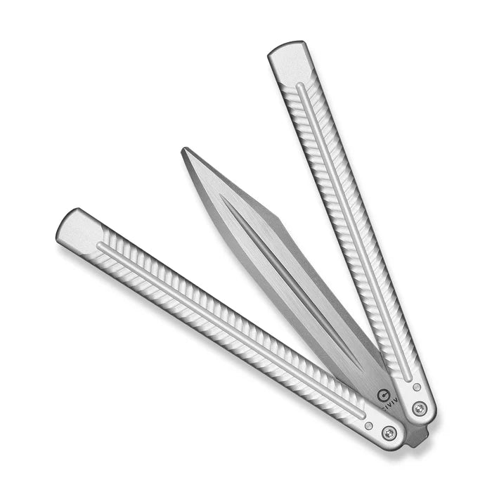 CIVIVI Dracolisk Butterfly Knife Aluminum Handle 9Cr18MoV Dull Blade 4.57"