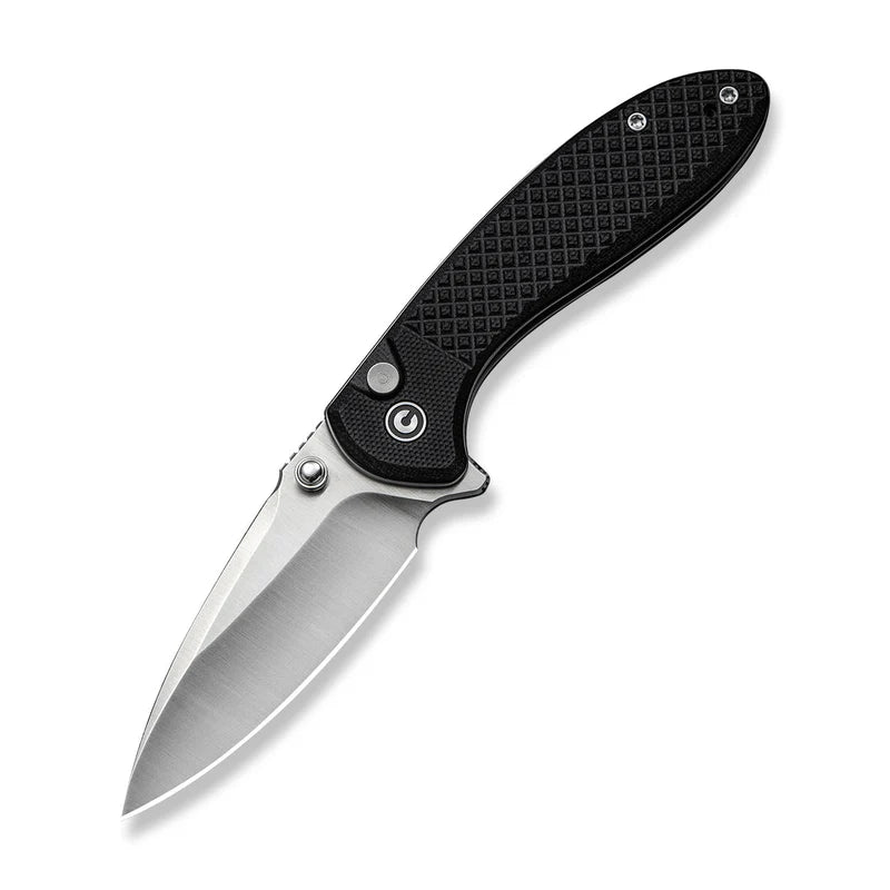 CIVIVI Feager Milled Black G10 Handle Satin Finished 14C28N Blade 2.98"