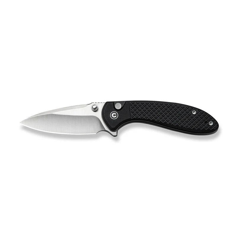 CIVIVI Feager Milled Black G10 Handle Satin Finished 14C28N Blade 2.98"