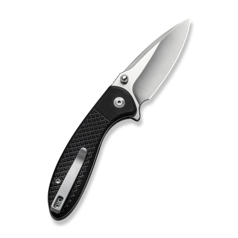 CIVIVI Feager Milled Black G10 Handle Satin Finished 14C28N Blade 2.98"