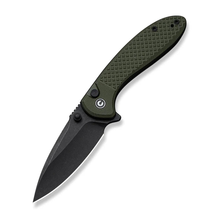 CIVIVI Faeger Milled Green G10 Handle Stonewashed 14C28N Blade 2.98"