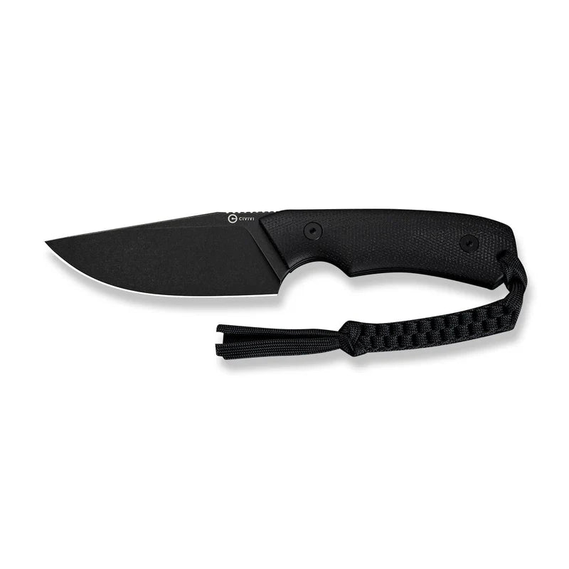 CIVIVI Gander Black Canvas Micarta Handle Stonewashed 14C28N Blade 3.63"