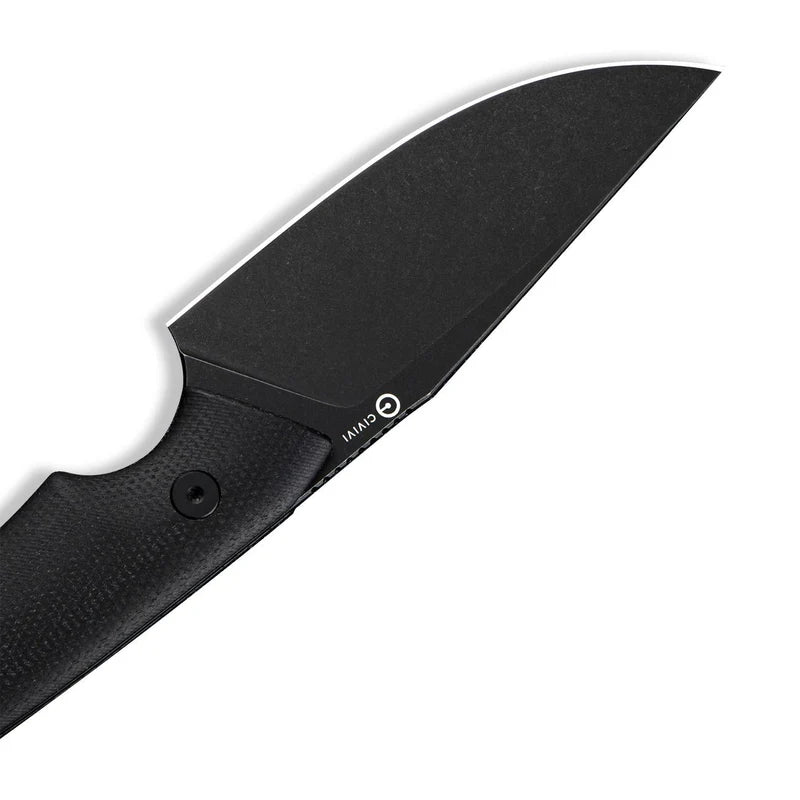 CIVIVI Gander Black Canvas Micarta Handle Stonewashed 14C28N Blade 3.63"