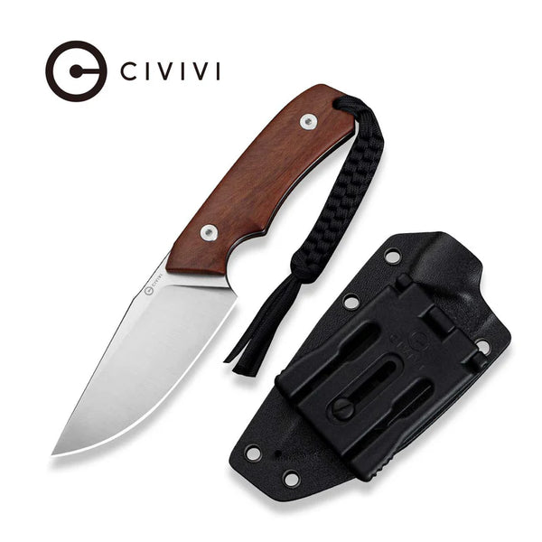 CIVIVI Gander Guibourtia Wood Handle Satin Finished 14C28N 3.63