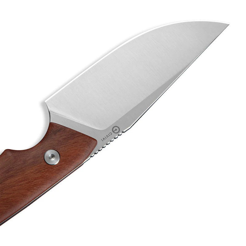 CIVIVI Gander Guibourtia Wood Handle Satin Finished 14C28N 3.63"