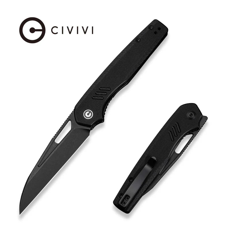 CIVIVI Guile Black G10 Handle Stonewashed 14C28N 3.25"