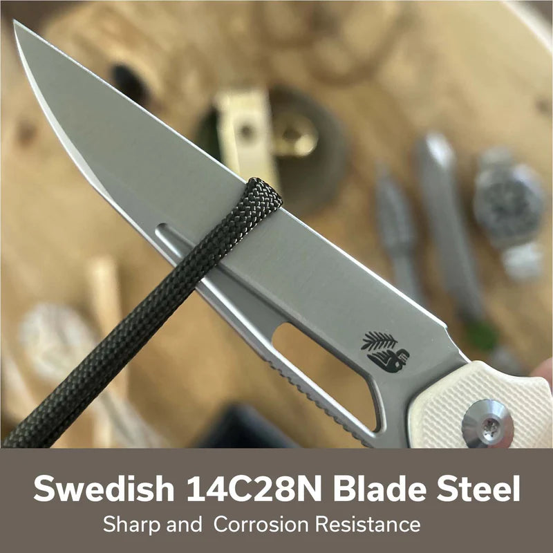 CIVIVI Guile Ivory G10 Handle Satin Finished 14C28N 3.25"