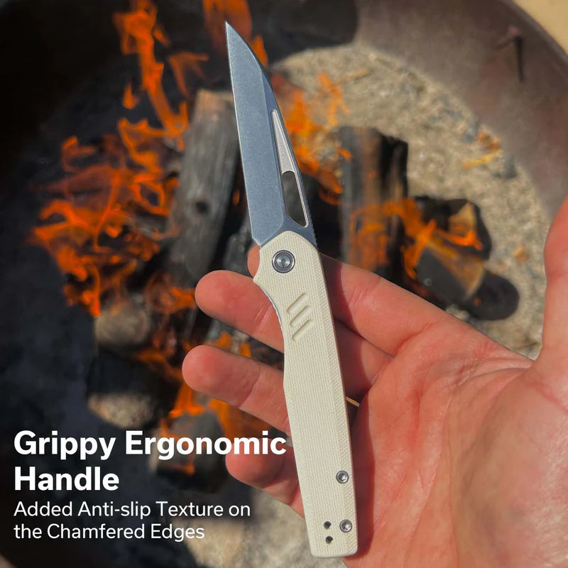 CIVIVI Guile Ivory G10 Handle Satin Finished 14C28N 3.25"