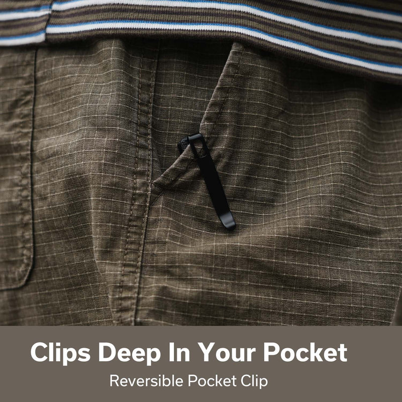 CIVIVI Guile Black Canvas Micarta Handle Damascus Blade 3.25"