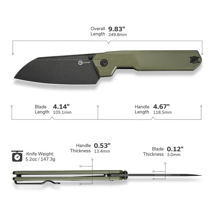 CIVIVI Hid Thumb Stud Knife