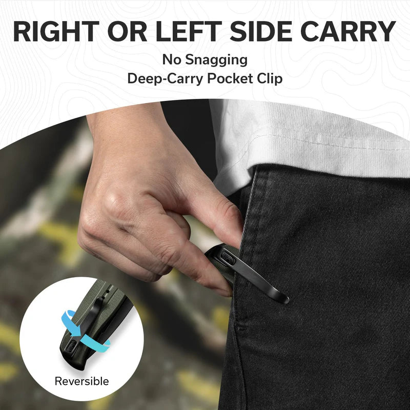 CIVIVI Incindie OD Green G10 Handle Black 14C28N Blade