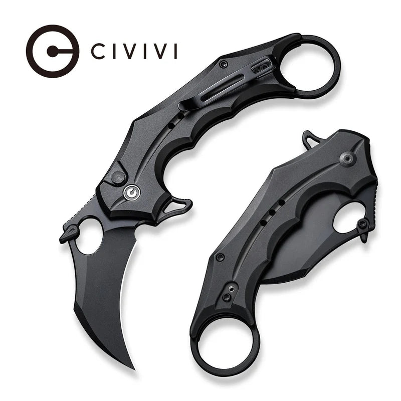CIVIVI Incisor II Black Aluminum Handle Nitro-V Blade 2.02"