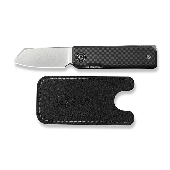 CIVIVI Kukei Twill Carbon Black G10 Handle Satin Finished Nitro-V Blade 2.02"