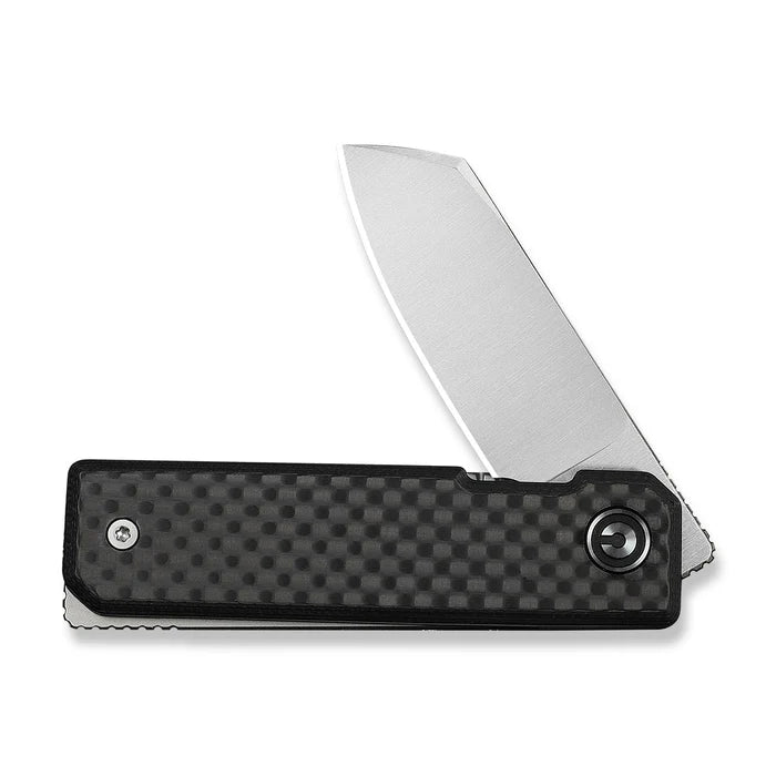 CIVIVI Kukei Twill Carbon Black G10 Handle Satin Finished Nitro-V Blade 2.02"
