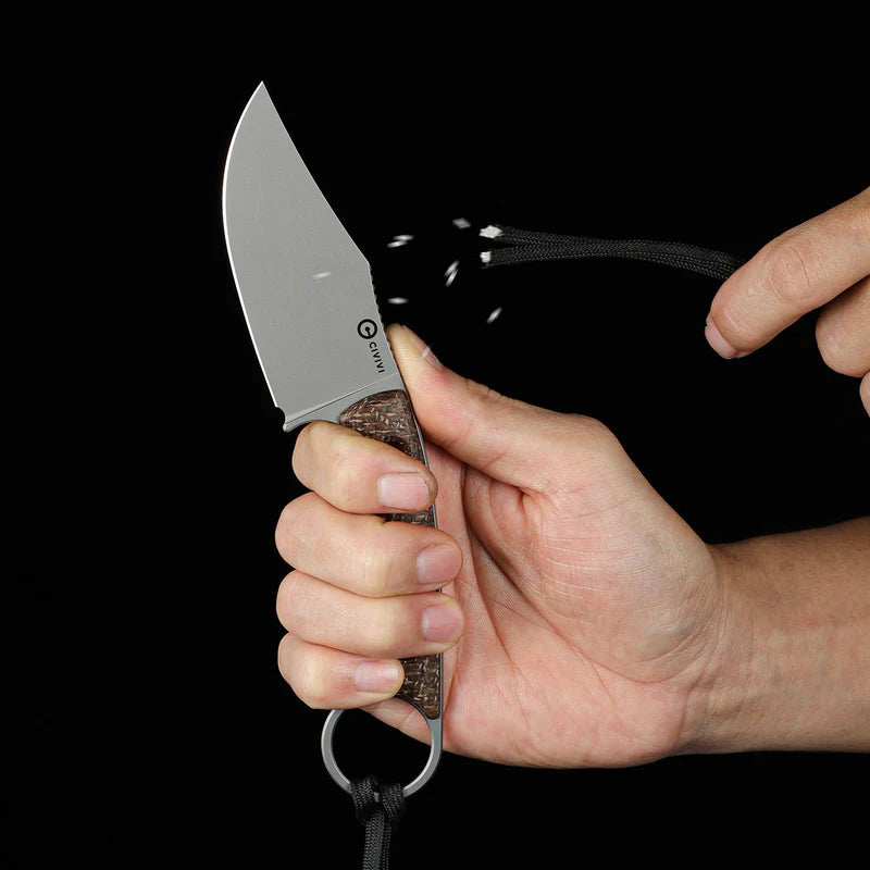 CIVIVI Midwatch Brown Micarta Handle Silver N690 Blade