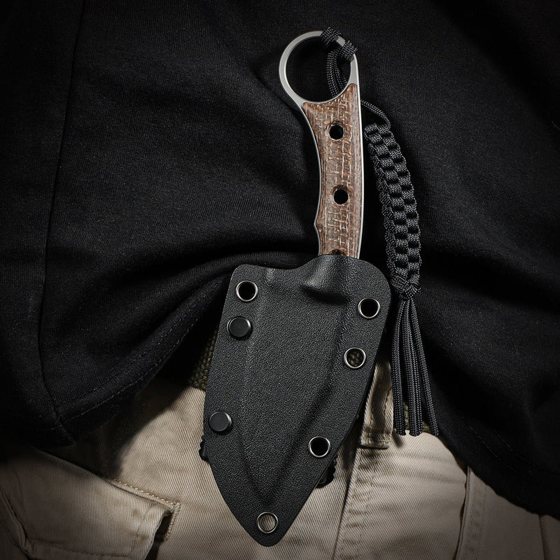 CIVIVI Midwatch Brown Micarta Handle Silver N690 Blade