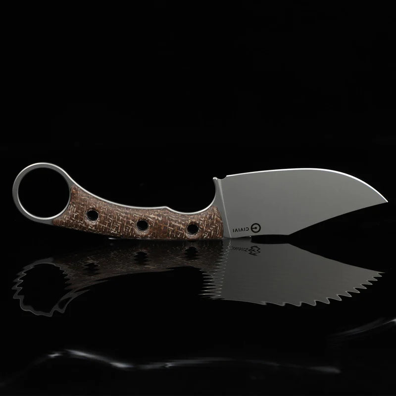 CIVIVI Midwatch Brown Micarta Handle Silver N690 Blade