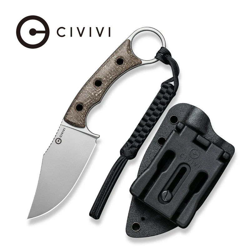 CIVIVI Midwatch Brown Micarta Handle Silver N690 Blade