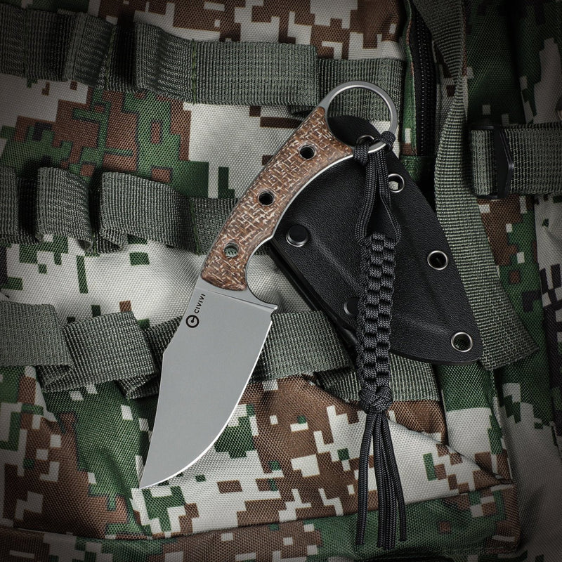 CIVIVI Midwatch Brown Micarta Handle Silver N690 Blade