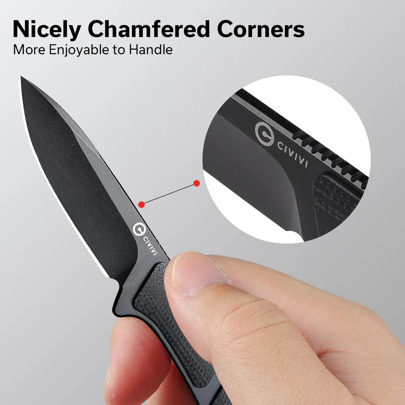 CIVIVI Mini Elementum Fixed Blade Knife G10 Handle Nitro-V Blade
