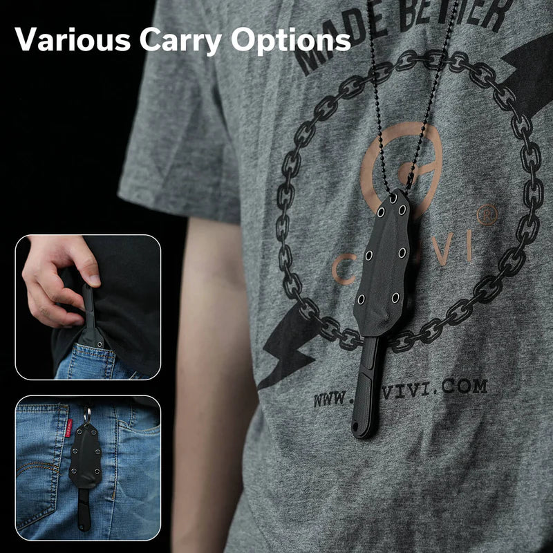 CIVIVI Mini Elementum Fixed Blade Knife G10 Handle Nitro-V Blade