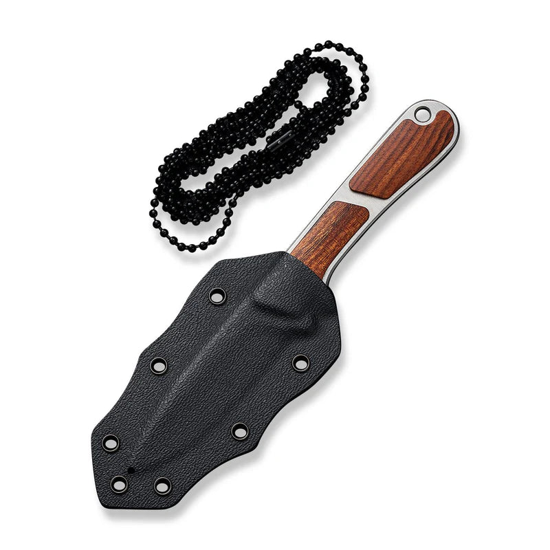 CIVIVI Mini Elementum Guibourtia Wood Handle Satin Finished Nitro-V Blade 2.24"