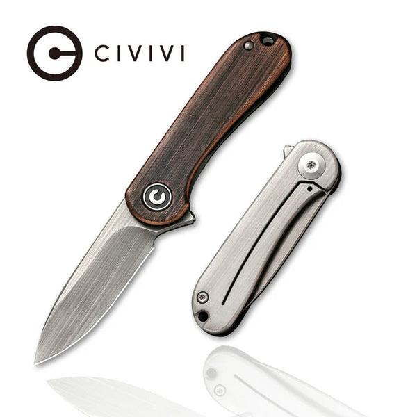 CIVIVI Mini Elementum Flipper Knife Copper Handle