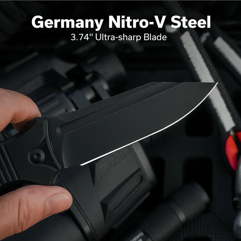 CIVIVI Neurohaptic Black G10 Handle Black Nitro-V Blade