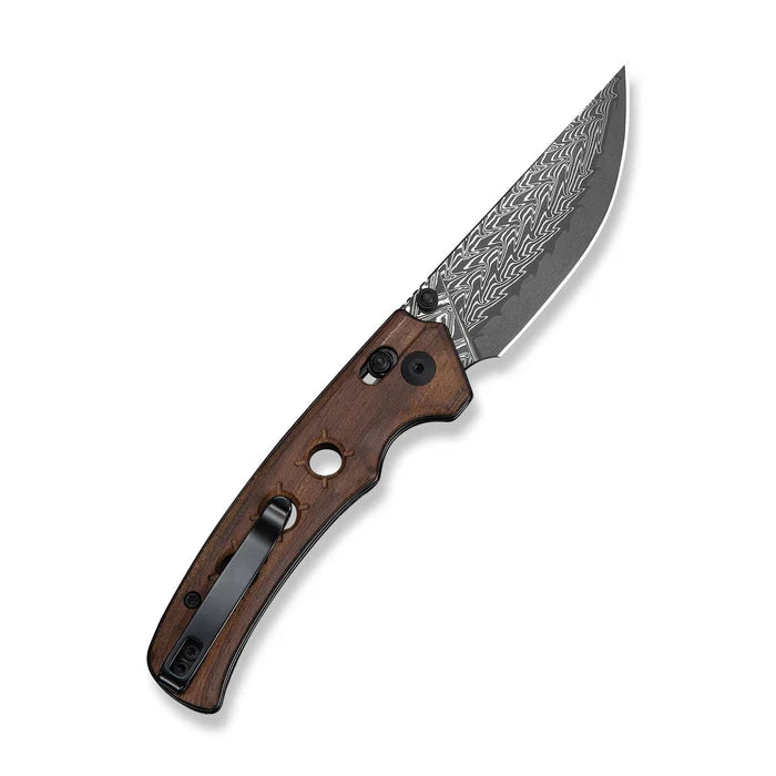 CIVIVI Noctis Wood Handle Damascus Blade 2.98"