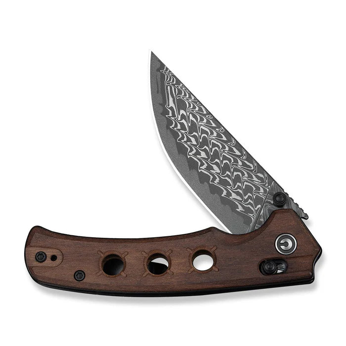 CIVIVI Noctis Wood Handle Damascus Blade 2.98"