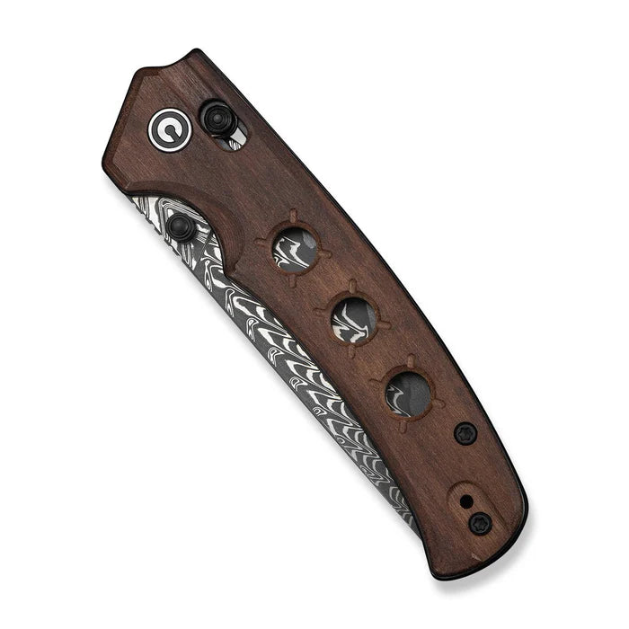 CIVIVI Noctis Wood Handle Damascus Blade 2.98"