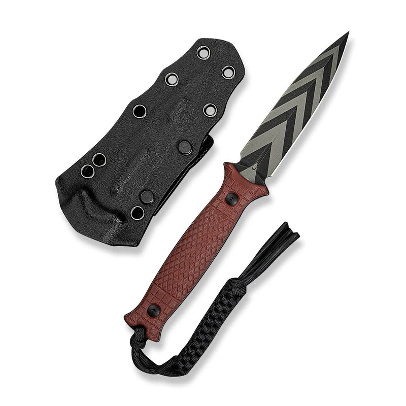 CIVIVI Perfrico Burgundy G10 Handle Black/Gray 14C28N Blade