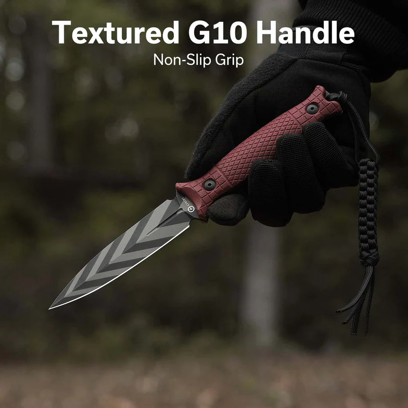 CIVIVI Perfrico Burgundy G10 Handle Black/Gray 14C28N Blade