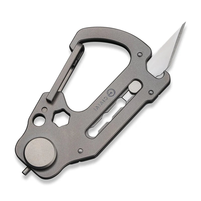 CIVIVI Polymorph Carabiner Keychain Multi-Tool 9Cr18MoV Utility Blade
