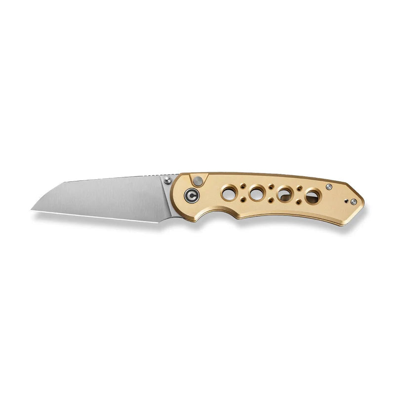 CIVIVI Pragma Prime Champagne  Aluminum Handle Satin Finished 14C28N Blade 3.49"