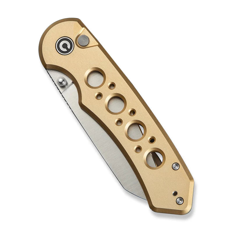 CIVIVI Pragma Prime Champagne  Aluminum Handle Satin Finished 14C28N Blade 3.49"