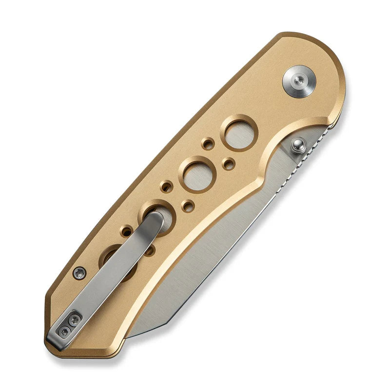 CIVIVI Pragma Prime Champagne  Aluminum Handle Satin Finished 14C28N Blade 3.49"