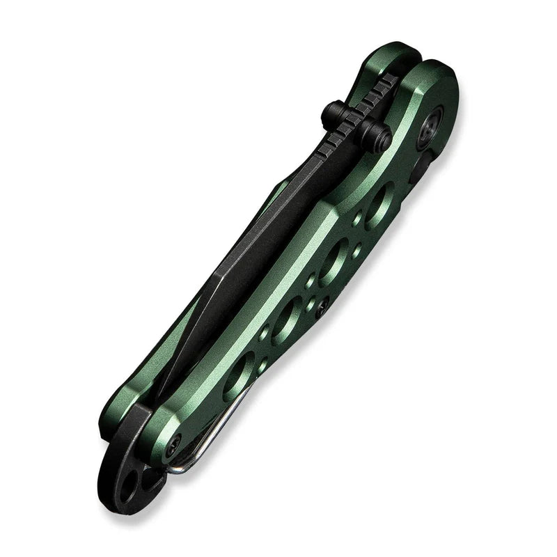 CIVIVI Pragma Green Aluminum Handle Black Nitro-V Blade