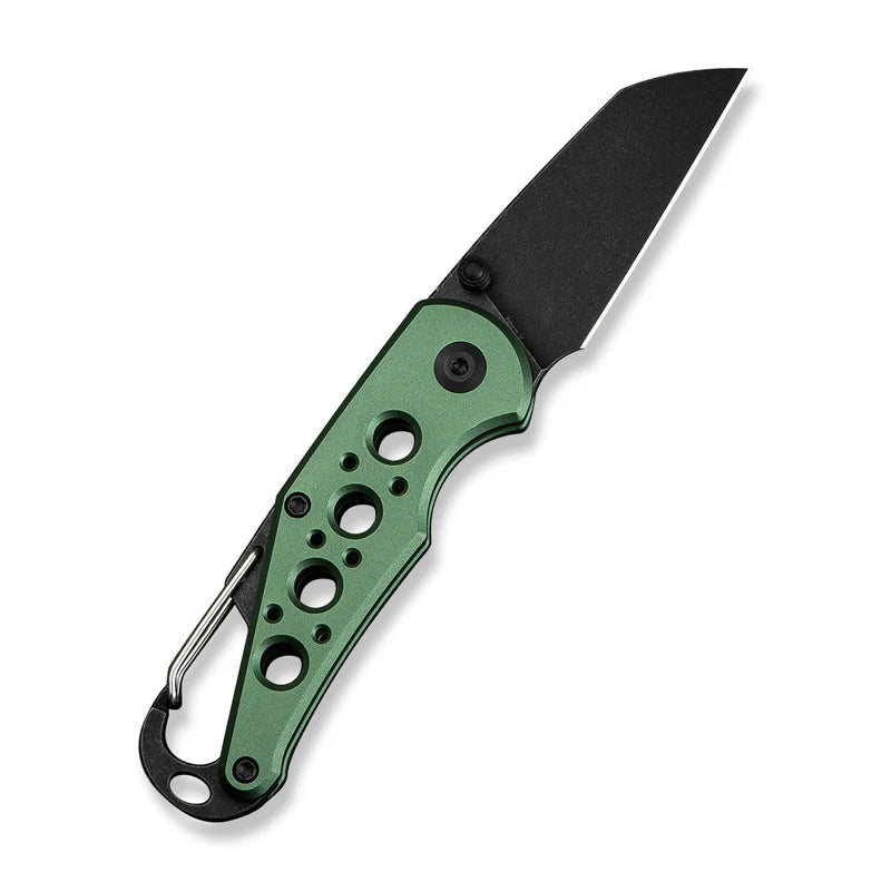 CIVIVI Pragma Green Aluminum Handle Black Nitro-V Blade