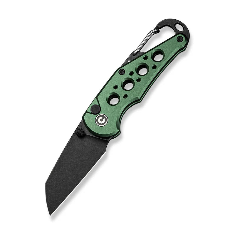 CIVIVI Pragma Green Aluminum Handle Black Nitro-V Blade