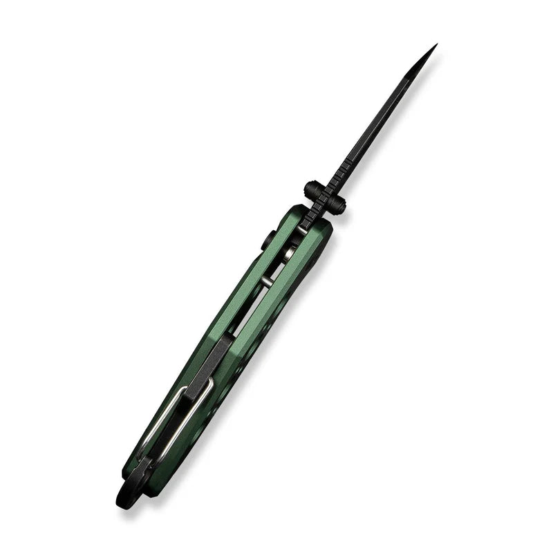 CIVIVI Pragma Green Aluminum Handle Black Nitro-V Blade