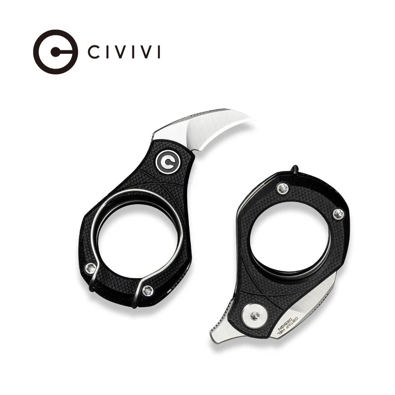 CIVIVI Pyrus Black G10 Handle Satin Finished 14C28N Blade